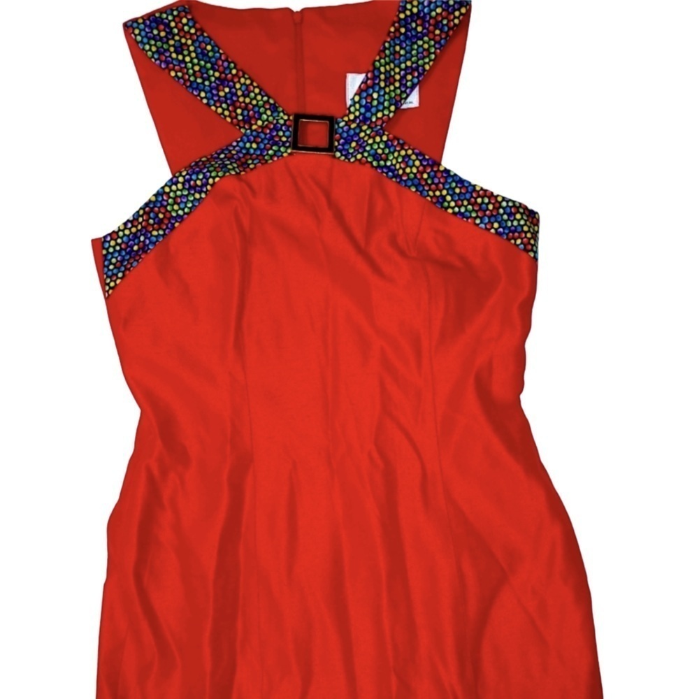 Vintage 90's Linda Segal Red Dress 6